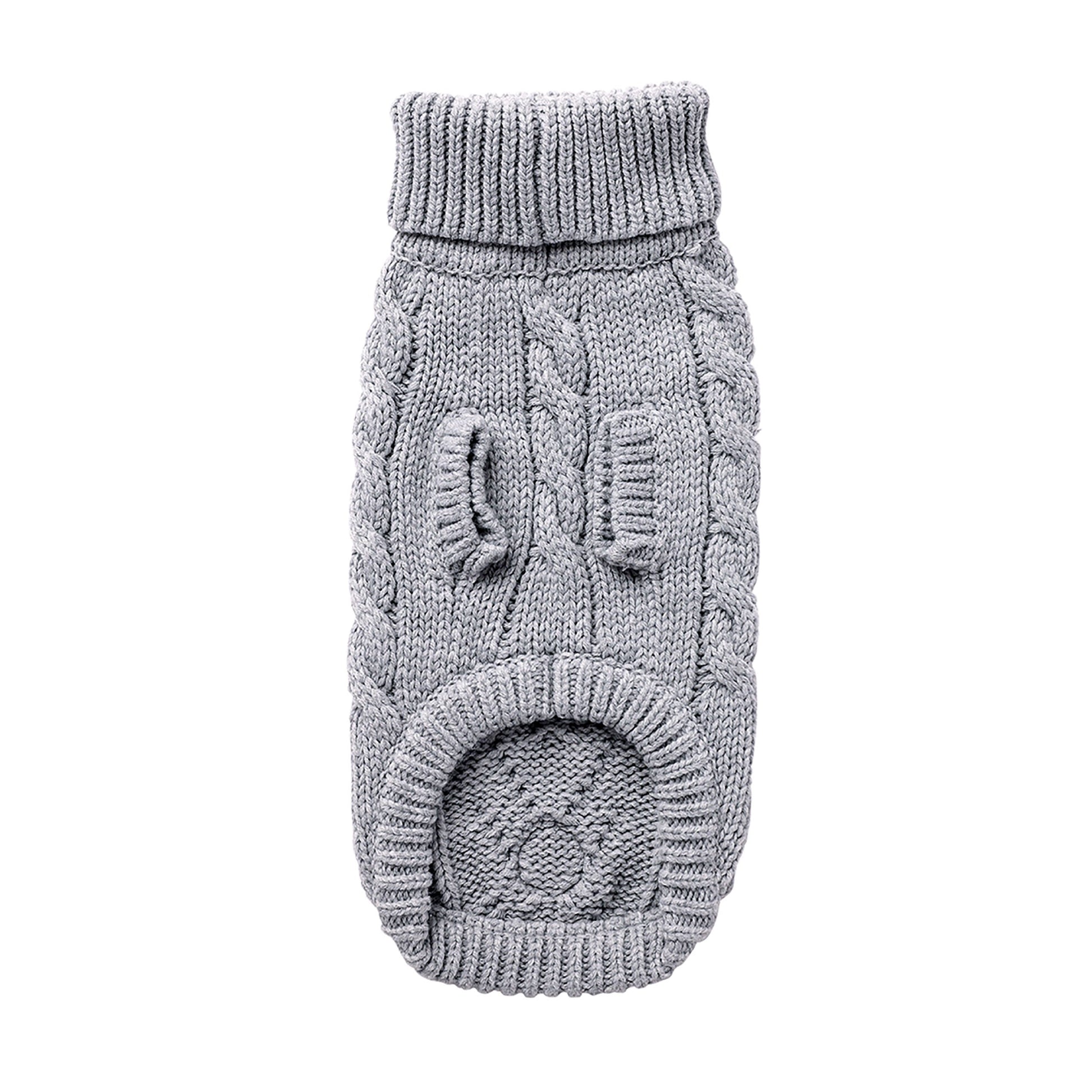Chalet Sweater Grey Dog Sweaters Premium Pet Supply Premium - lifestyle view