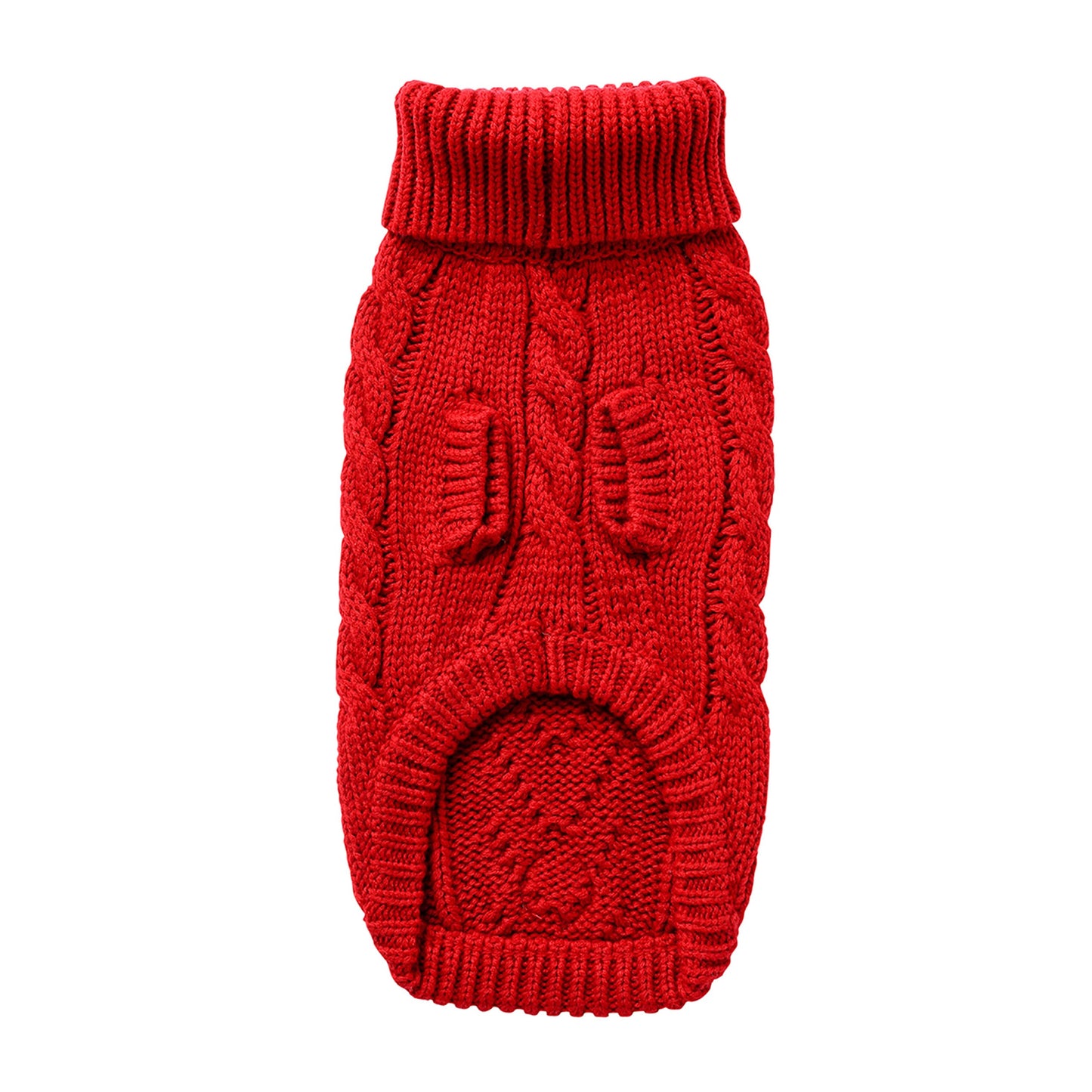 Chalet Sweater Red Dog Sweaters Premium Pet Supply Premium - close up view