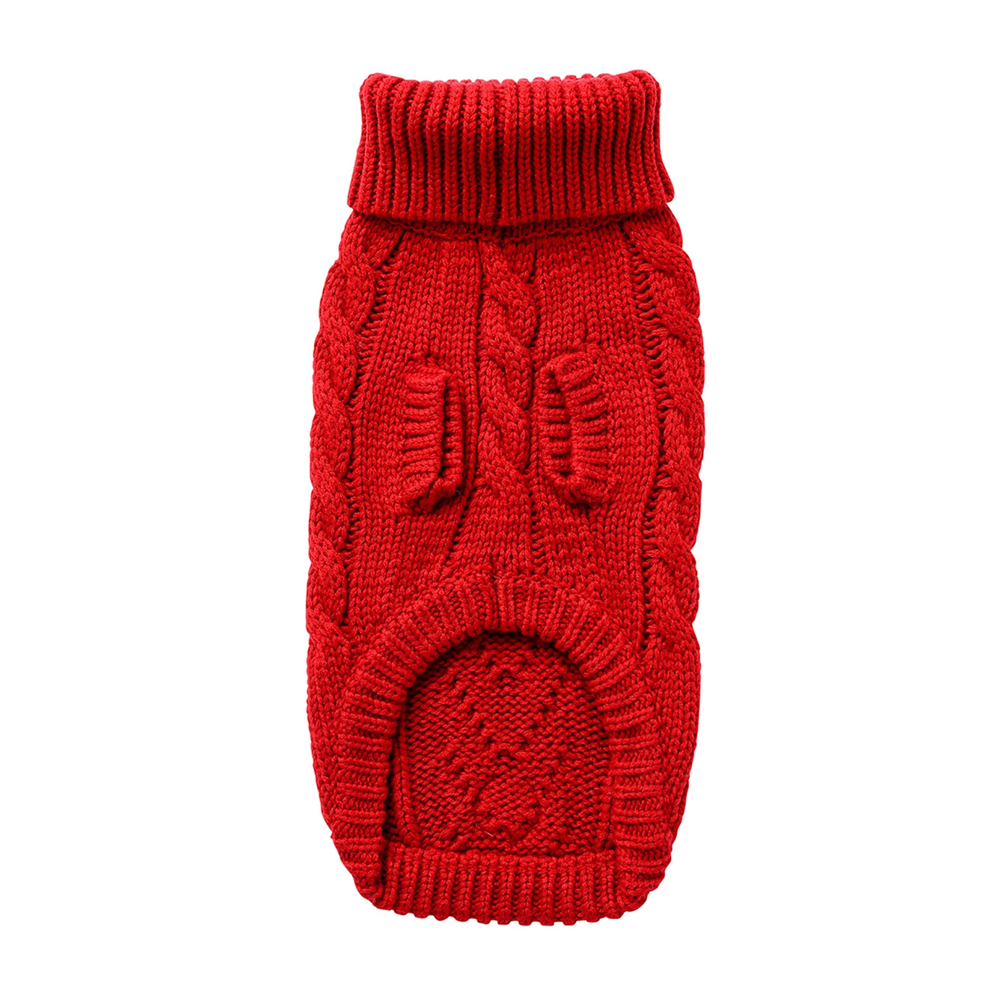 Chalet Sweater Red Dog Sweaters Premium Pet Supply Premium - close up view
