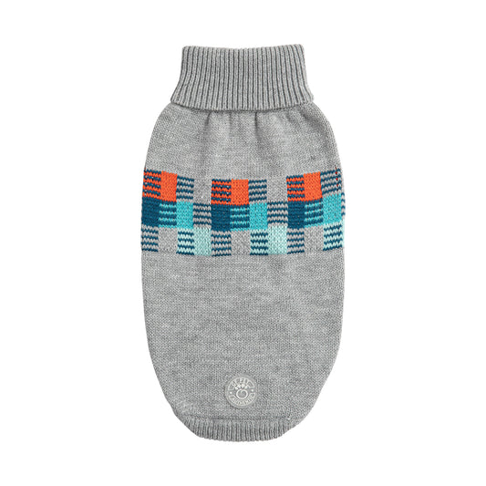 Winter Sailor Sweater Grey Mix Dog Apparel Premium Pet - main product image