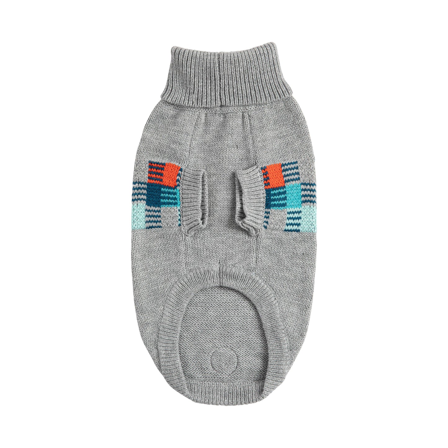 Winter Sailor Sweater Grey Mix Dog Apparel Premium Pet - lifestyle view