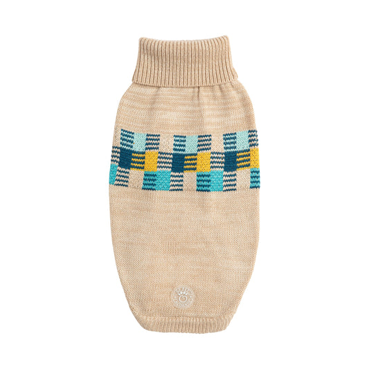 Winter Sailor Sweater Oatmeal Mix Dog Apparel Premium Pet - main product image