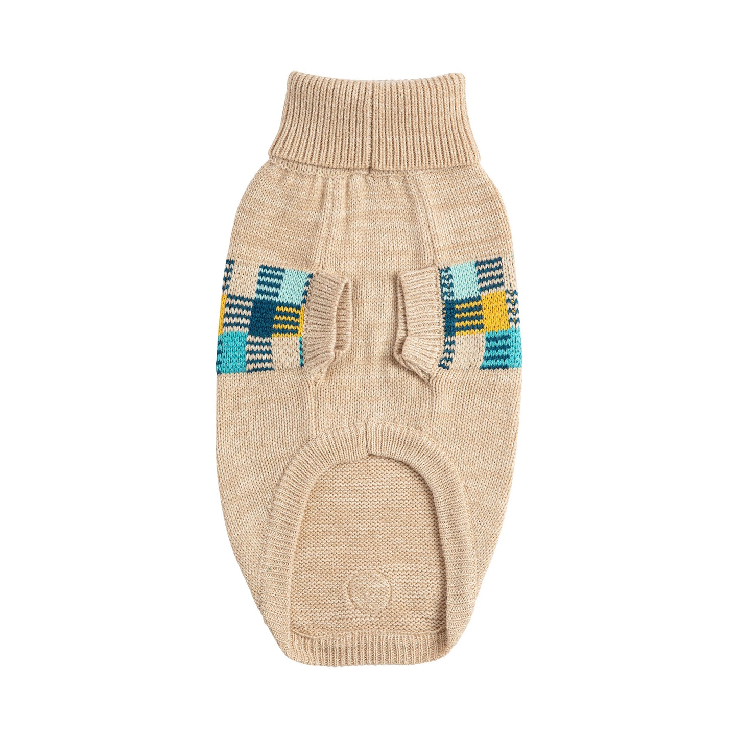 Winter Sailor Sweater Oatmeal Mix Dog Apparel Premium Pet - lifestyle view