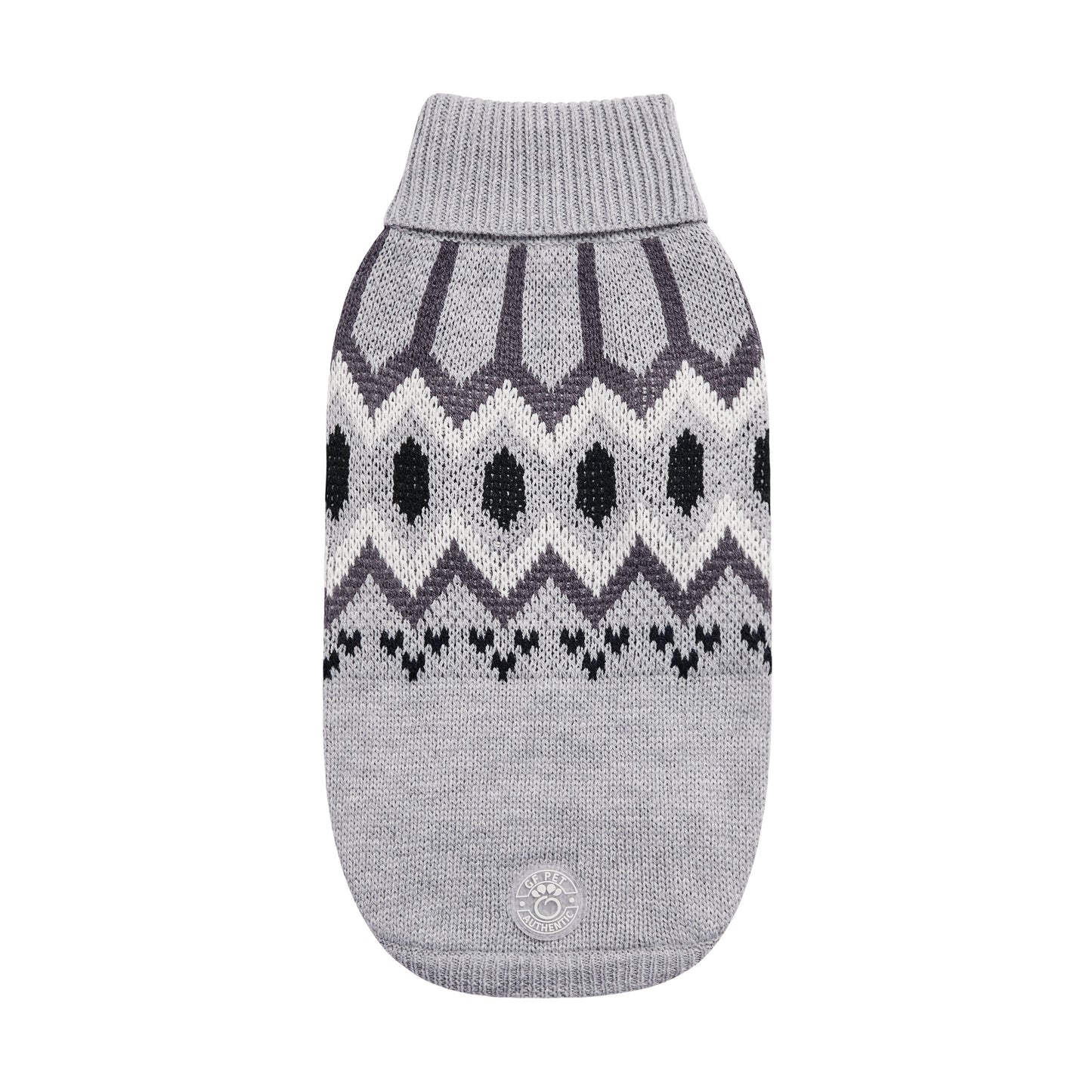 Heritage Sweater Grey Mix Dog Apparel Premium Pet Supply - main product image