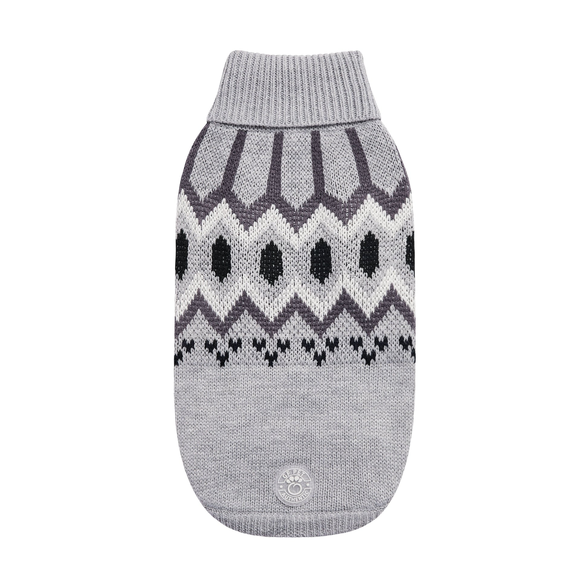 Heritage Sweater Grey Mix Dog Apparel Premium Pet Supply - main product image
