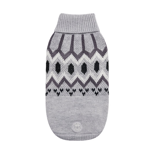 Heritage Sweater Grey Mix Dog Apparel Premium Pet Supply - main product image