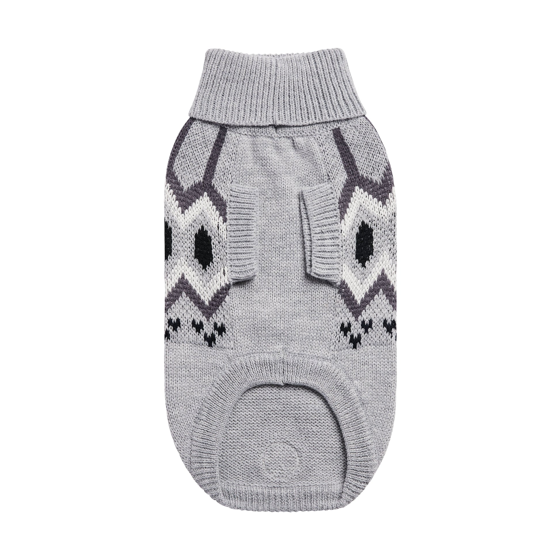 Heritage Sweater Grey Mix Dog Apparel Premium Pet Supply - lifestyle view