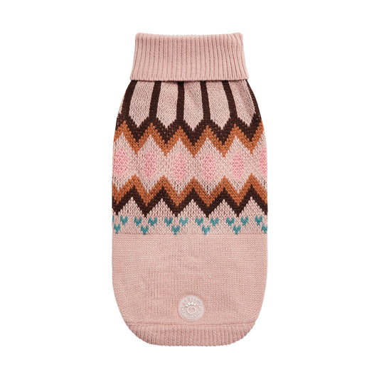 Heritage Sweater Pink Dog Sweaters Premium Pet Supply - main product image