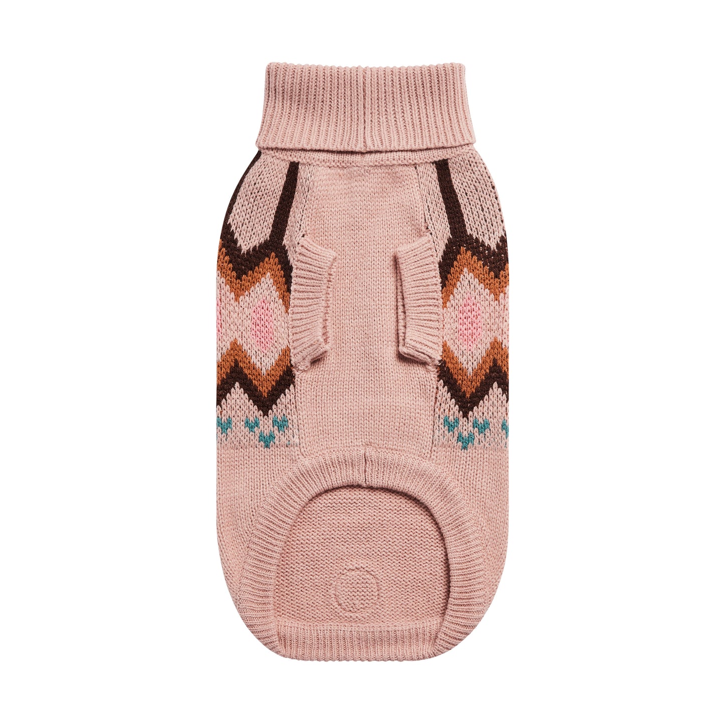 Heritage Sweater Pink Dog Sweaters Premium Pet Supply - lifestyle view