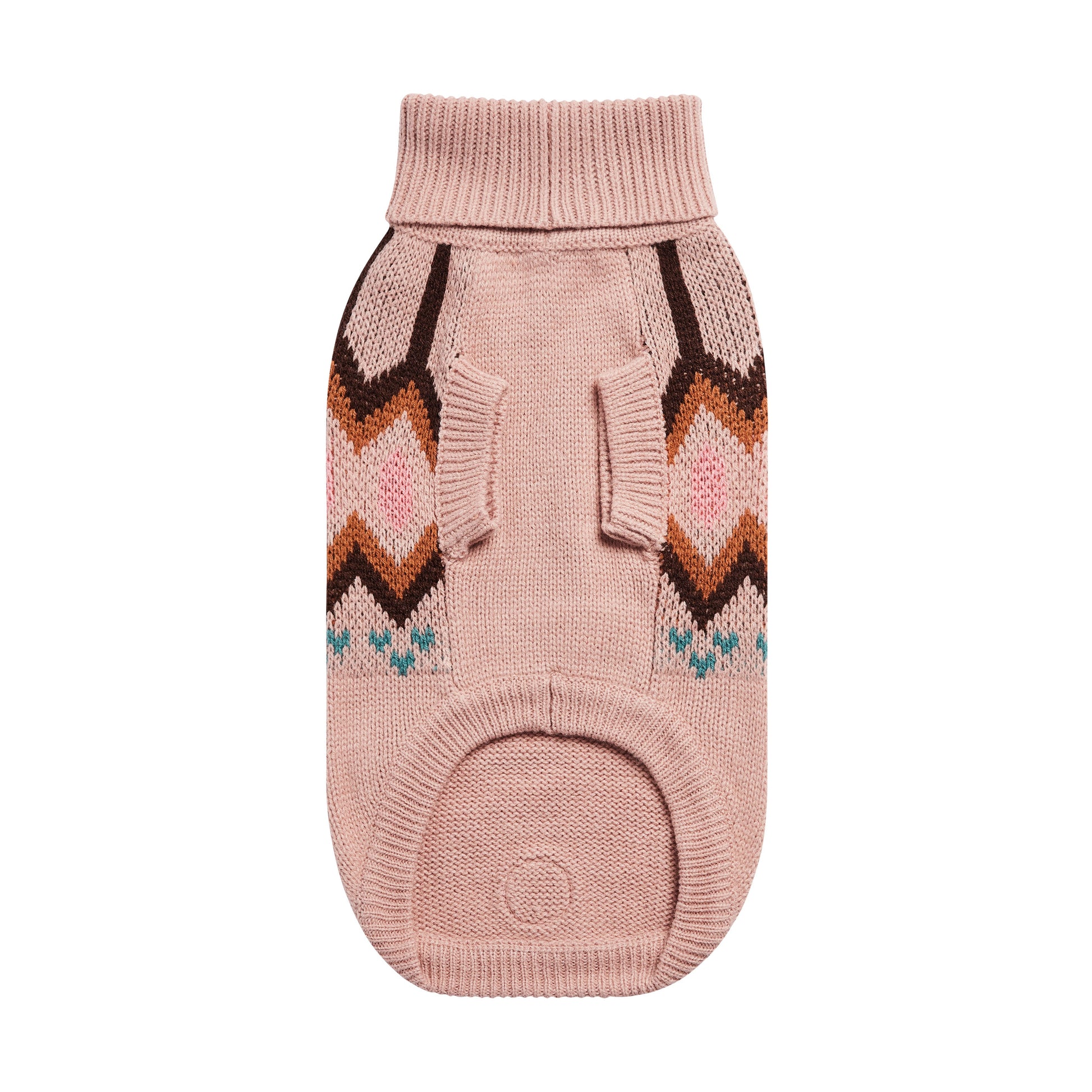 Heritage Sweater Pink Dog Sweaters Premium Pet Supply - lifestyle view
