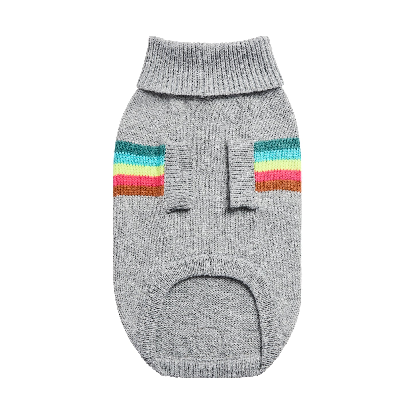 Retro Sweater Grey Mix Dog Apparel Premium Pet Supply - lifestyle view