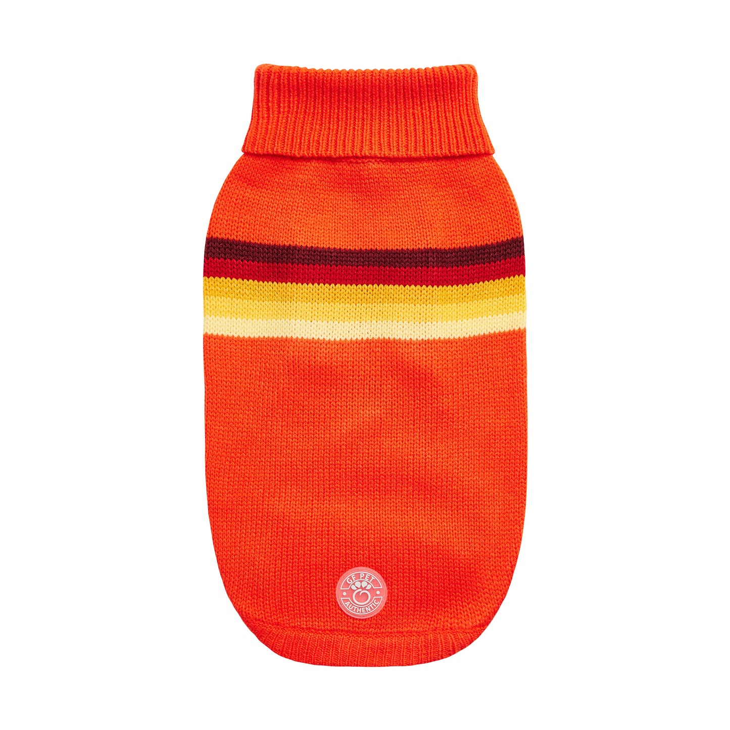 Retro Sweater Orange Dog Apparel Premium Pet Supply Premium - main product image