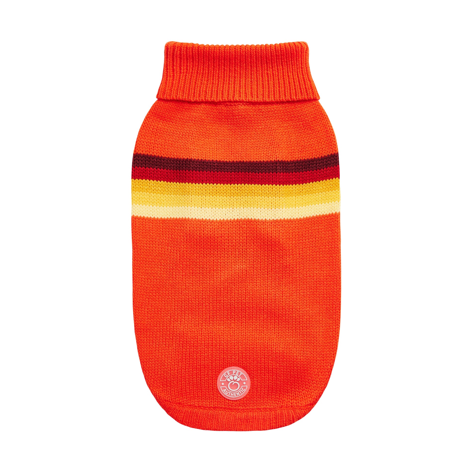 Retro Sweater Orange Dog Apparel Premium Pet Supply Premium - main product image