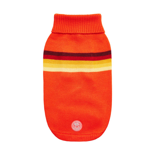Retro Sweater Orange Dog Apparel Premium Pet Supply Premium - main product image