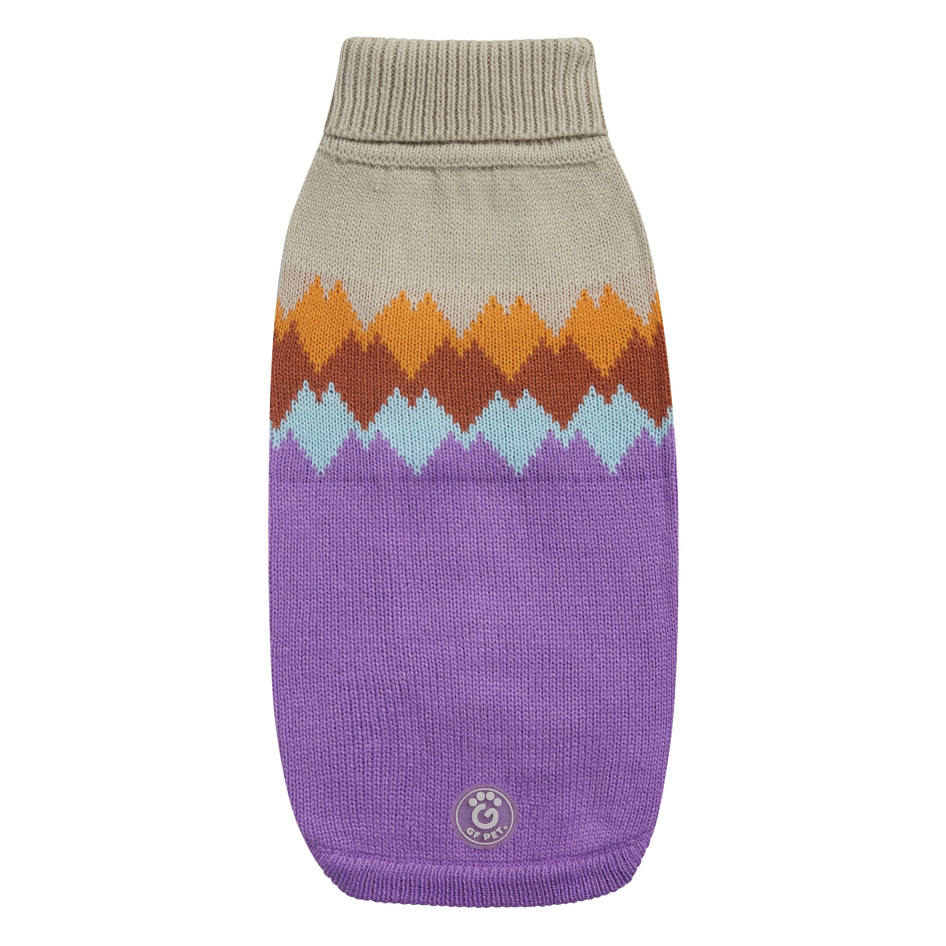 Fireside Sweater Purple Dog Apparel Premium Pet Supply - main product image
