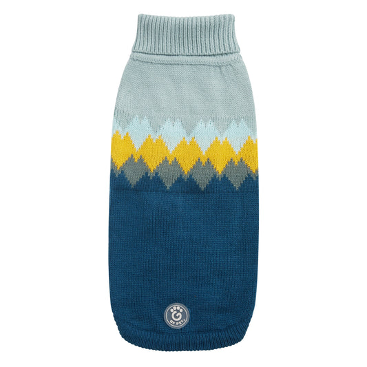 Fireside Sweater Teal Dog Apparel Premium Pet Supply Premium - main product image