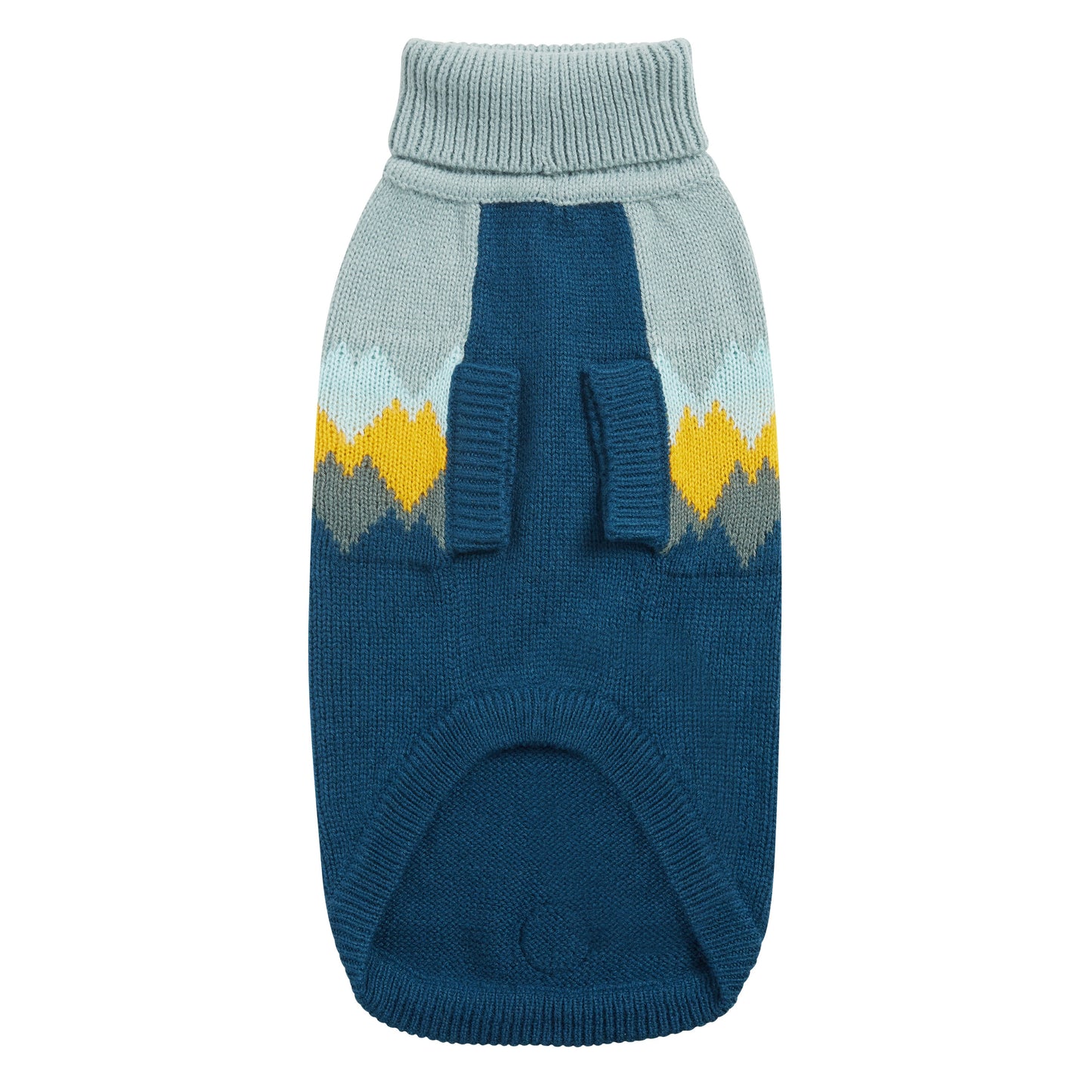 Fireside Sweater Teal Dog Apparel Premium Pet Supply Premium - lifestyle view