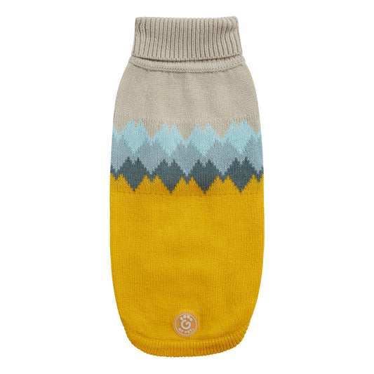 Fireside Sweater Yellow Dog Apparel Premium Pet Supply - main product image