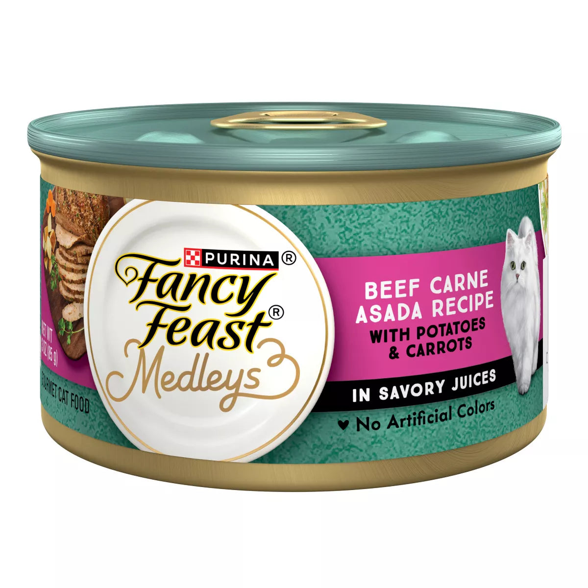 Fancy Feast Medleys Carne Asada 3Oz Wet Cat Food Premium - main product image