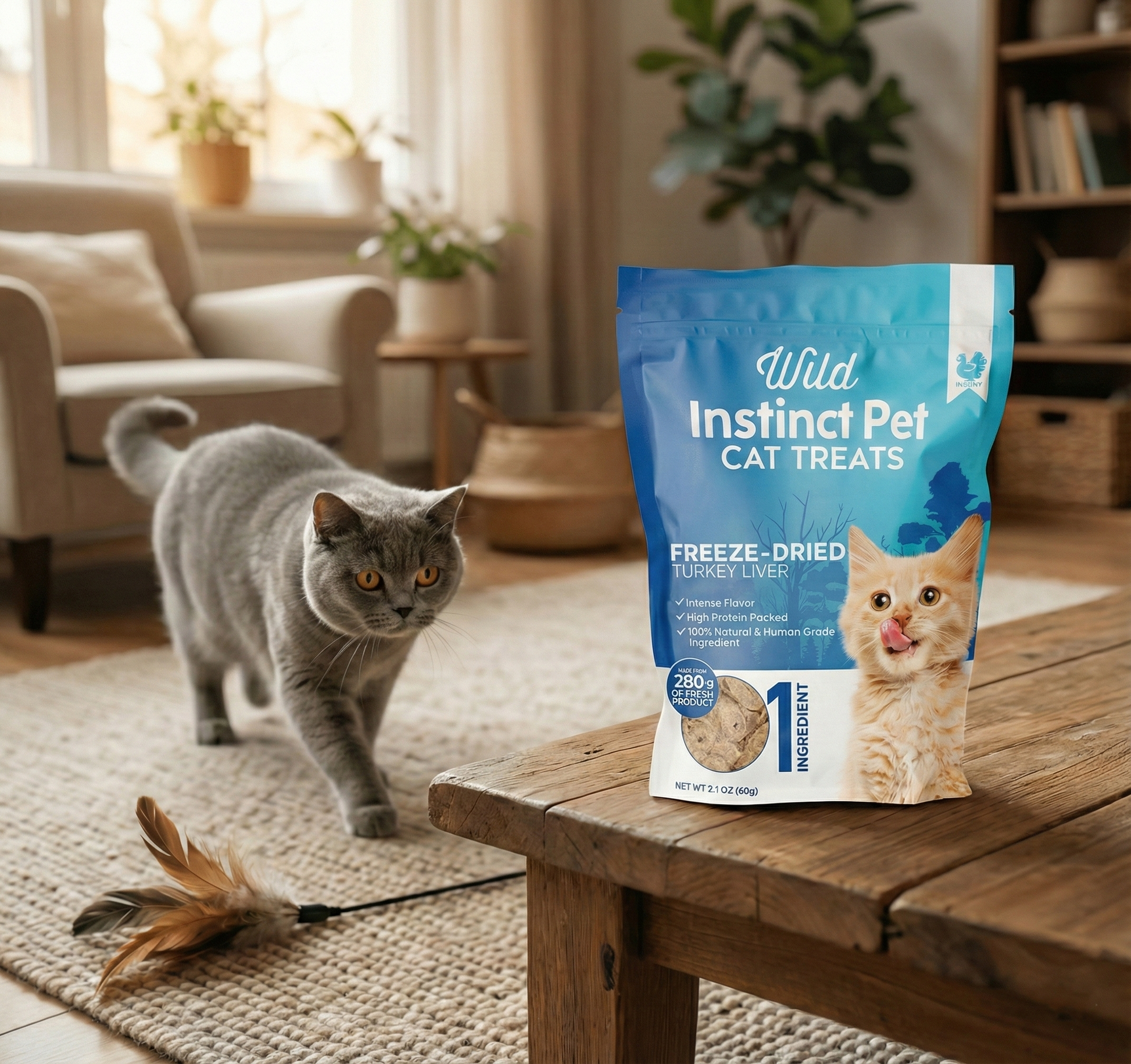 Freeze-Dried Turkey Liver for Cats - detail view