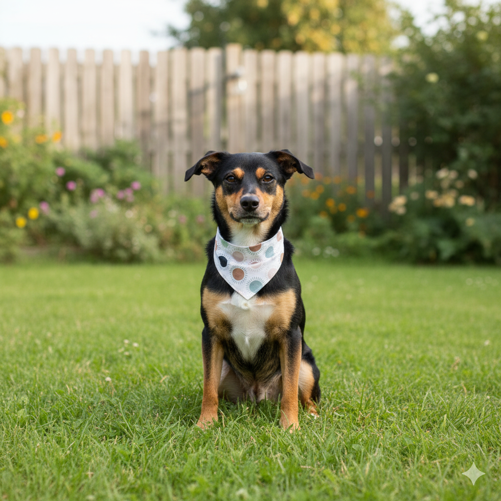 Sunshine Dog Bandana - lifestyle view