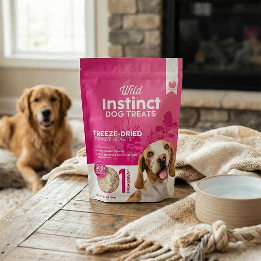 Freeze-Dried Turkey Hearts for Dogs - detail view