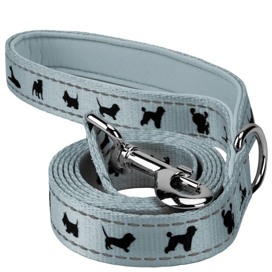 Dog Leash EcoBark Gray Leash- Padded Comfort Grip Leash 4ft - main product image for dog leash