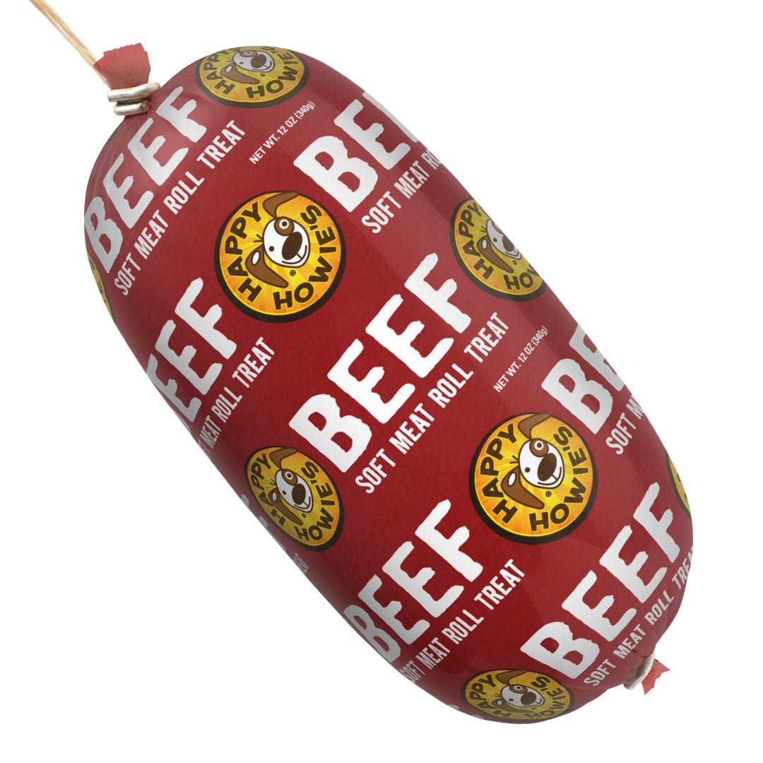Happy Howies Beef Meat Roll Dog Treat 12Oz Dog Treats - main product image