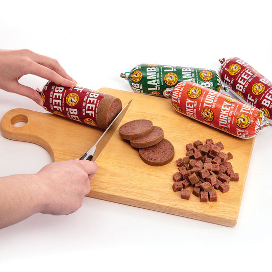Happy Howies Beef Meat Roll Dog Treat 12Oz Dog Treats - detail view