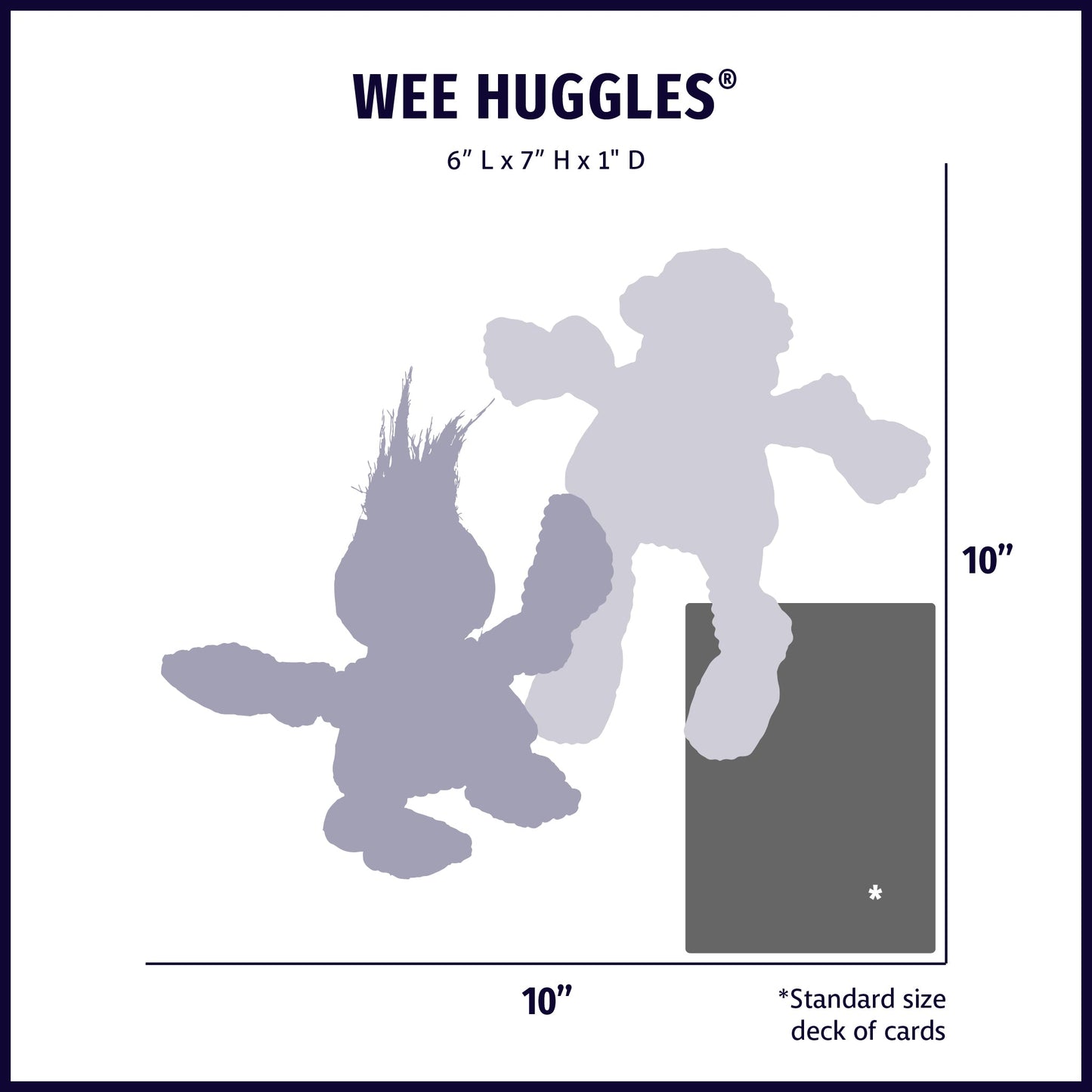 Dog Toy Wee Huggles Assorted Plush Toys Pack for Daily Use main product image for dogs and cats