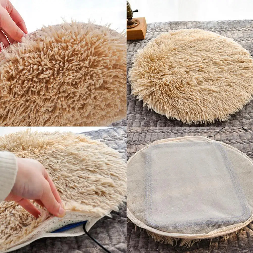 Winter Pet Electric Heating Pad Blanket Dog Cat Bed Plush - gallery image 5