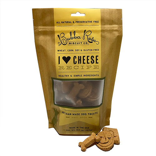 Dog Treats: I Heart Cheese Biscuit Bag for Royal Dog Rewards - premium dog treat from Purrfect Pet Kingdom