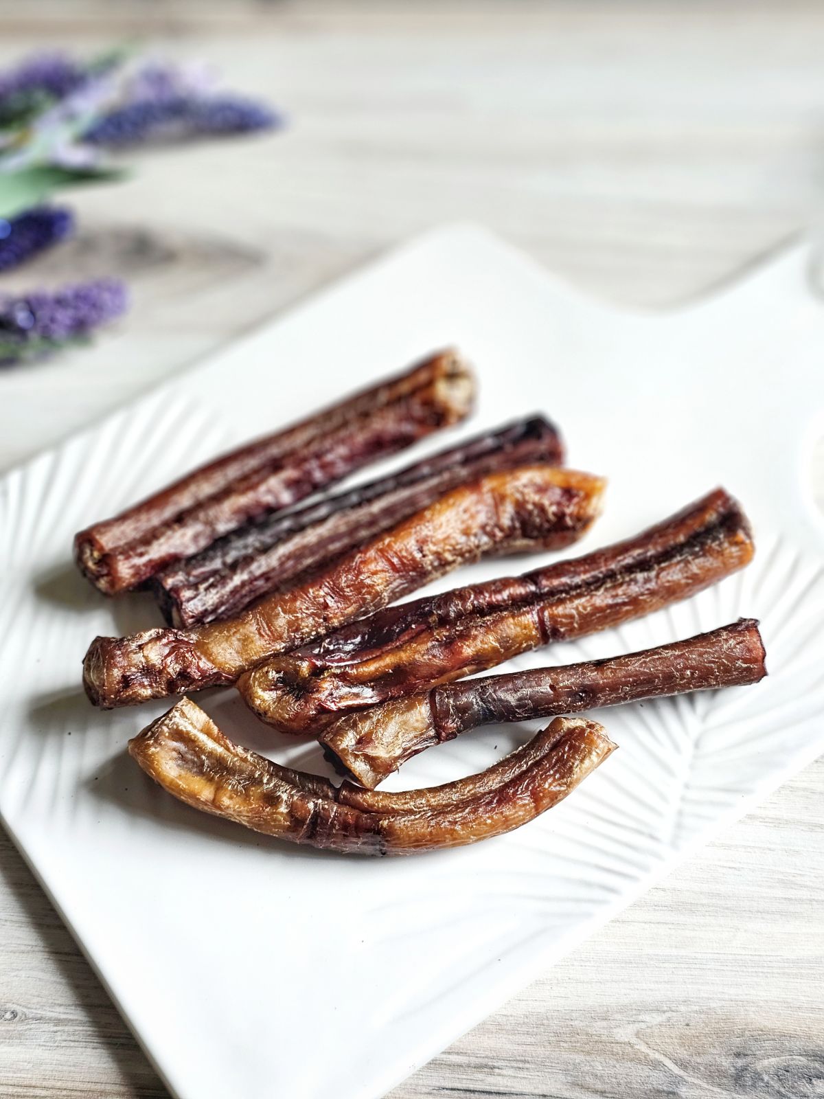 Dog Treats Beef Pizzle Single Ingredient Chews Natural Rewar - gallery image 6