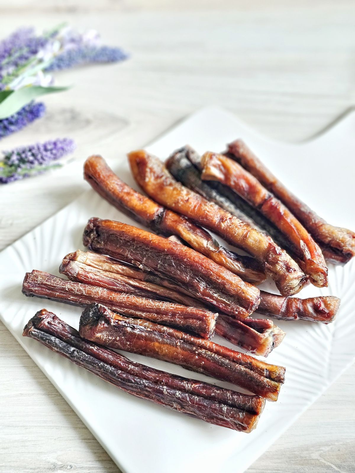 Dog Treats Beef Pizzle Single Ingredient Chews Natural Rewar - gallery image 7