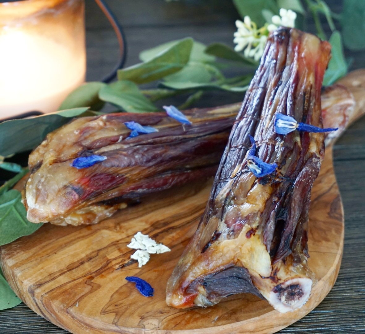Dog Treats Lamb Shank Single Ingredient Chews Natural Reward - lifestyle view