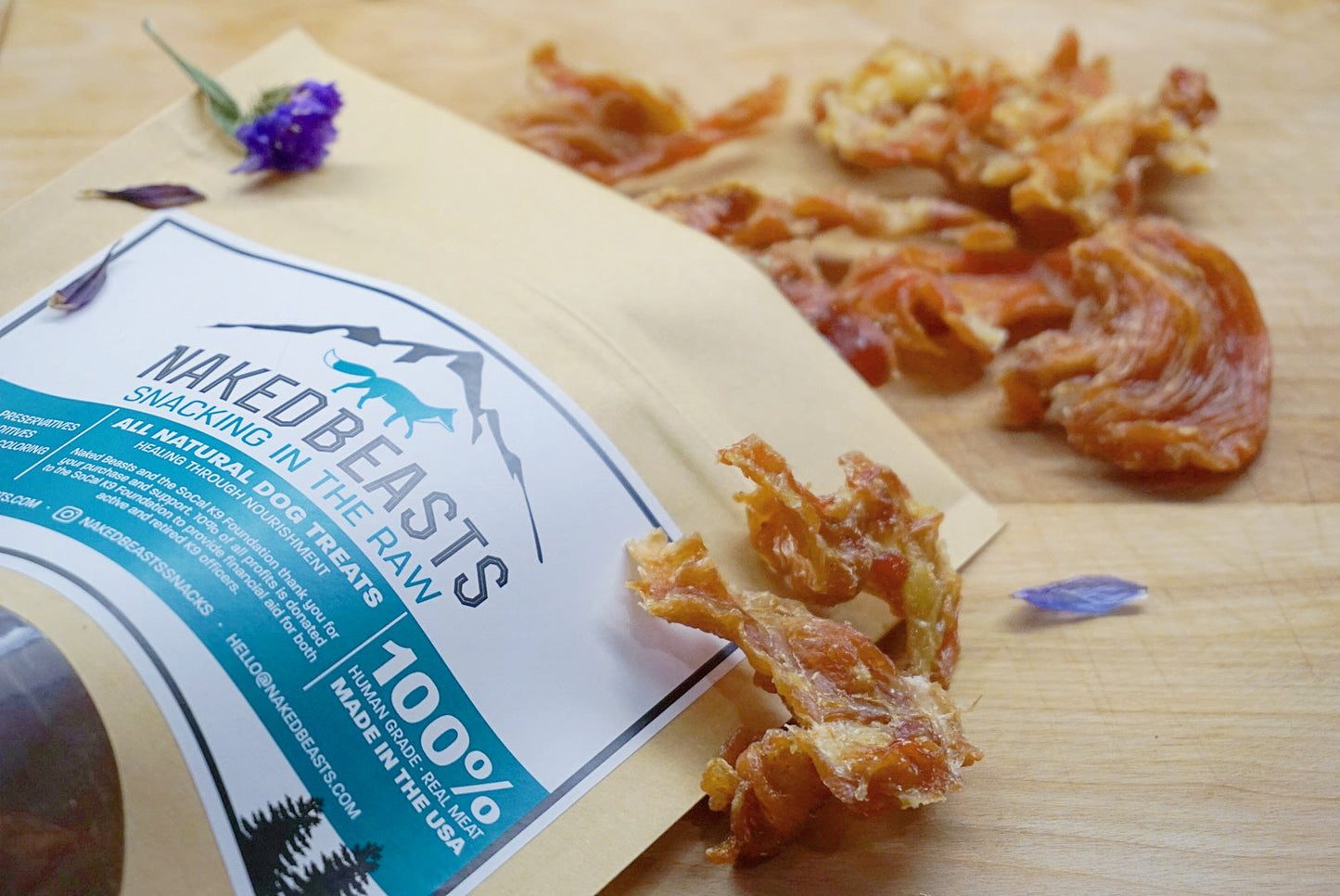 Chicken Breast Fat Trimmed Thin Cut Dog Treats Premium - lifestyle view