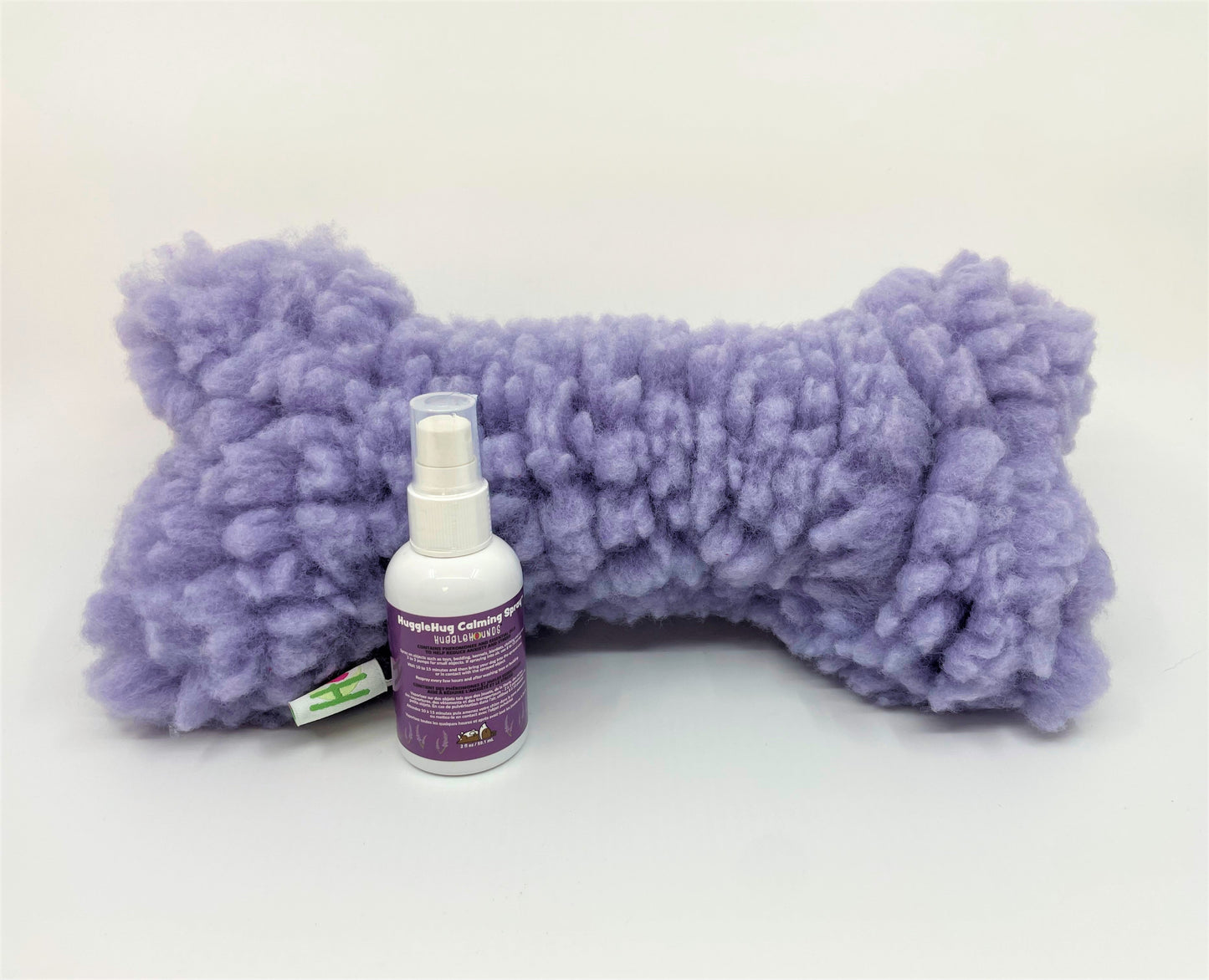 Dog Treats HuggleHug Lavender Bone 2oz Calming Spray Toy Set main product image for dogs and cats