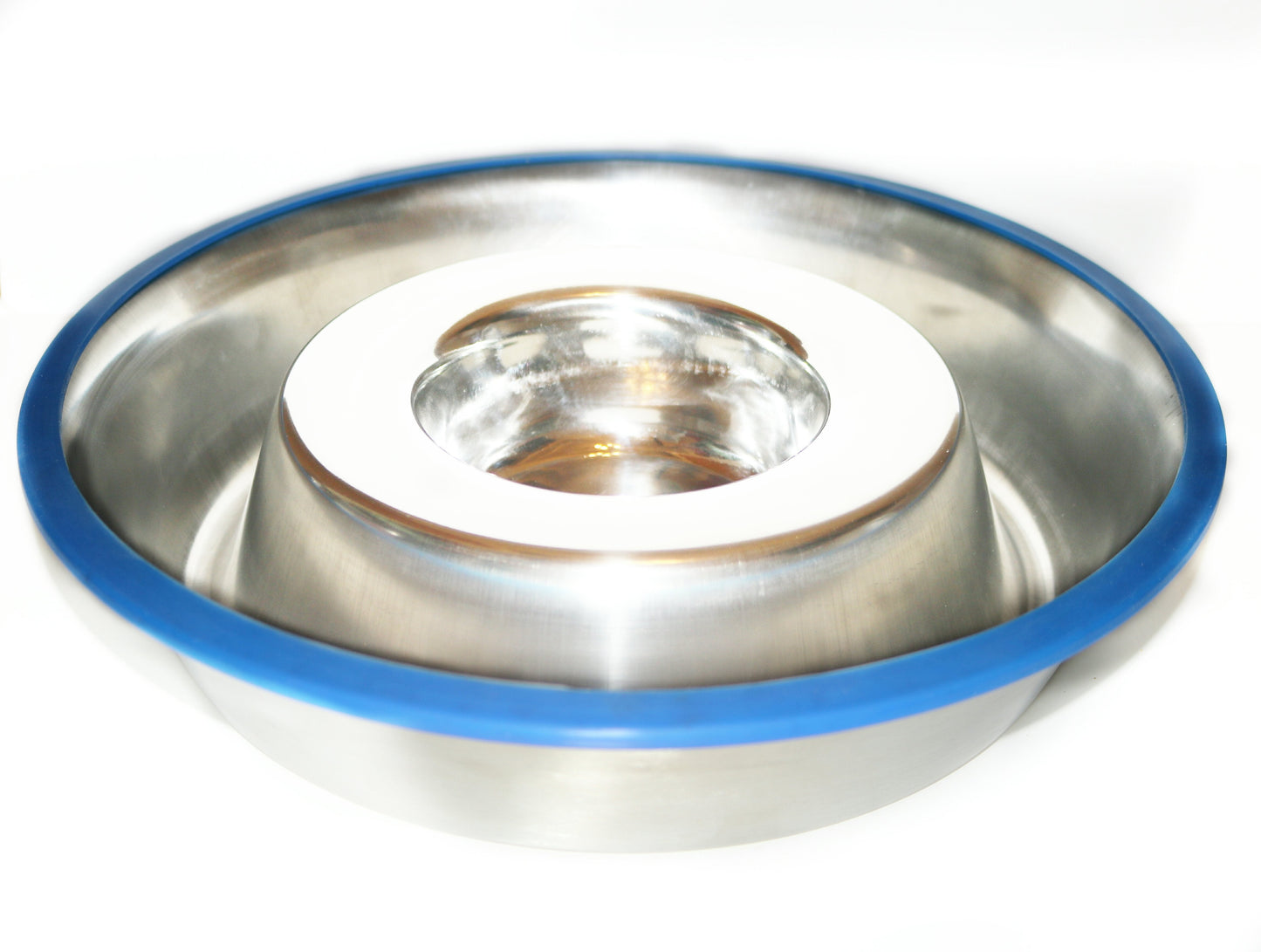 Mr. Peanut's Slow Feed Anti Bloat Dog Bowl with Bonded Silicone Base - close up view