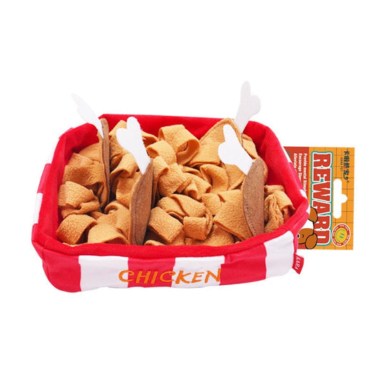 Pet Snuffle Mat Treat Hiding Toy - Fried Chicken - main product image