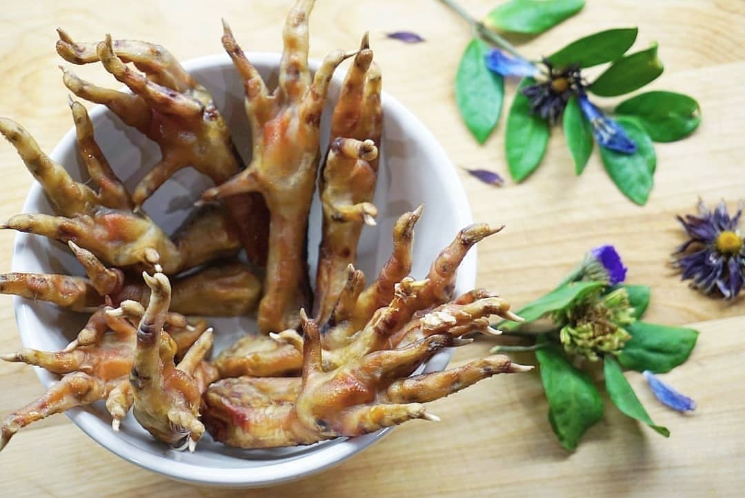 Dog Treats Chicken Feet Single Ingredient Chews Natural Rewa - detail view