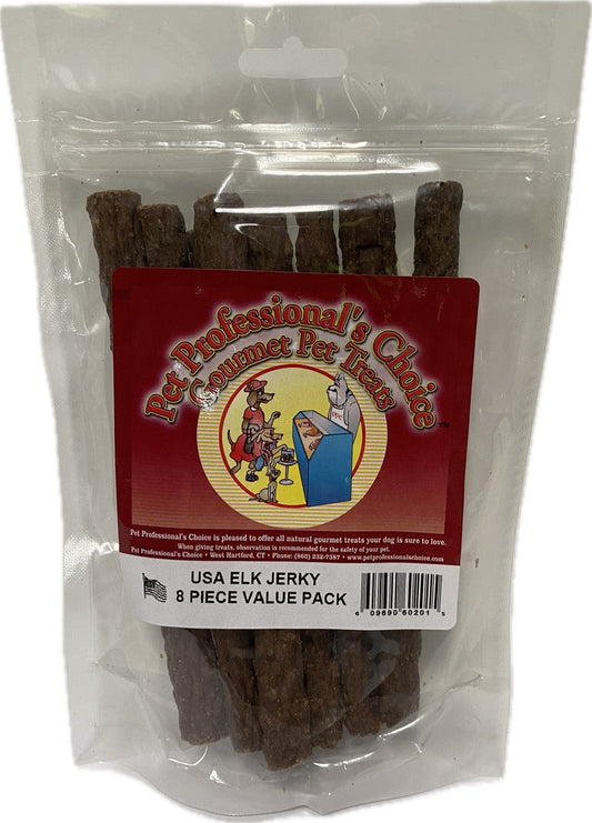 Pet Professionals Choice USA Elk Jerky 8Pc Dog Treats - main product image