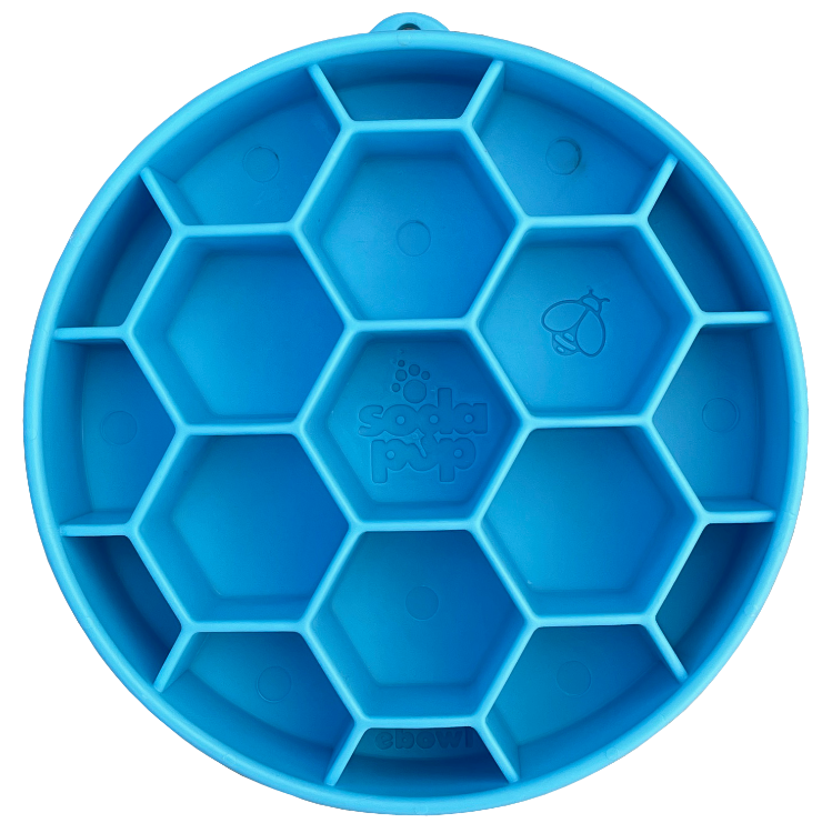 Honeycomb Ebowl Deep Slow Feeder Dog Bowl For Enrichment USA - detail view