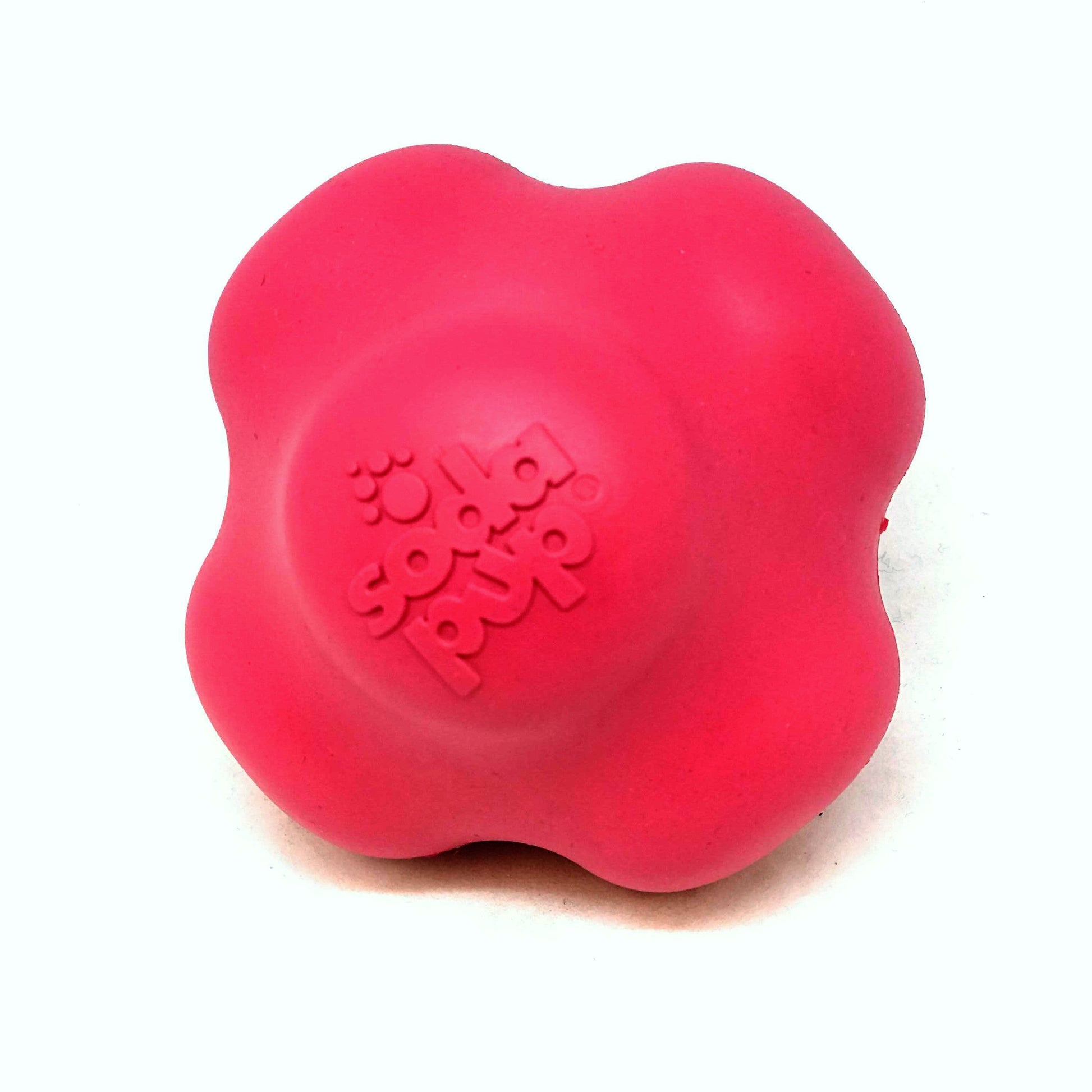 Crazy Bounce Rubber Dog Chew Toy For Power Chewers Ball USA - detail view
