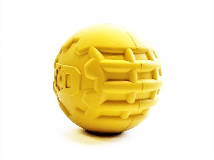 Dog Treat Toy Chew Enrichment Medium Yellow Durable Premium - gallery image 8