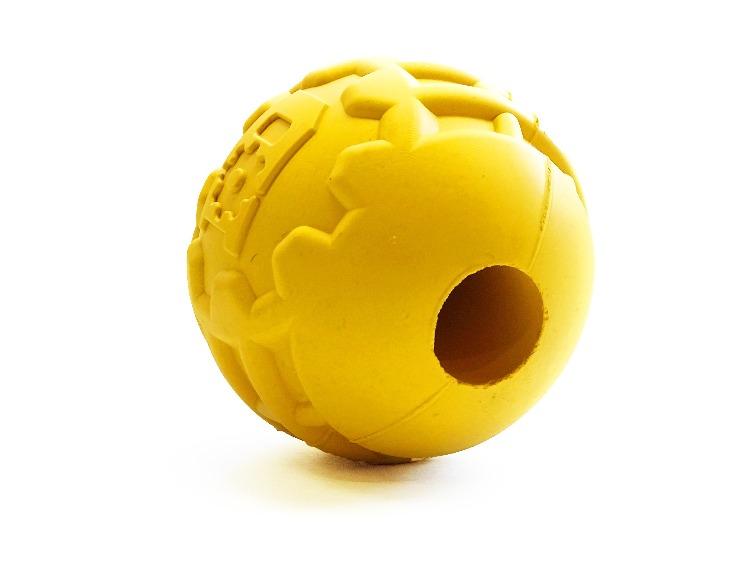 Dog Treat Toy Chew Enrichment Medium Yellow Durable Premium - gallery image 5