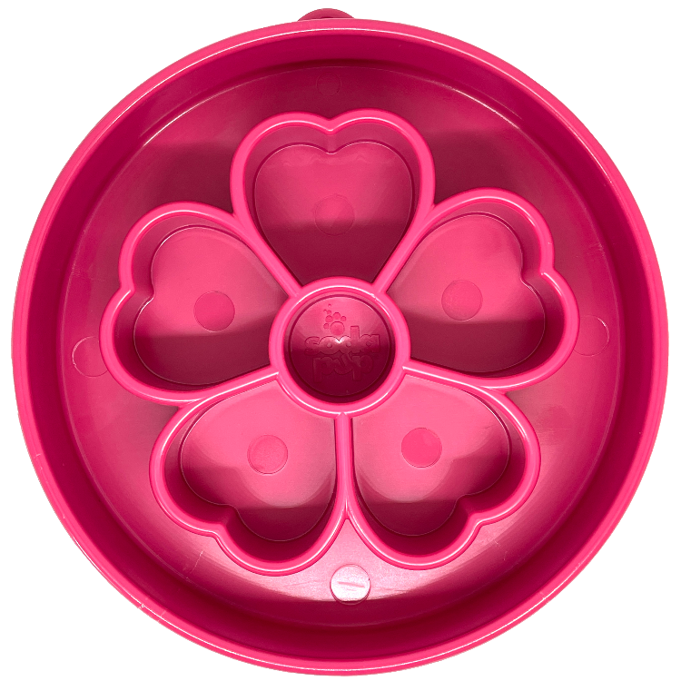 Flower Ebowl Deep Slow Feeder Dog Bowl For Enrichment USA - main product image