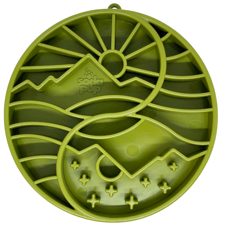 Sun And Moon Etray Shallow Slow Feeder Dog Bowl For USA Made - main product image
