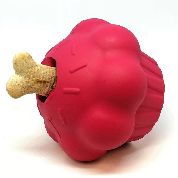 Cupcake Edispenser Durable Rubber Chew Toy Treat Dispenser - gallery image 7