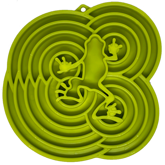 Water Frog Etray Shallow Slow Feeder Dog Bowl For Enrichment - main product image