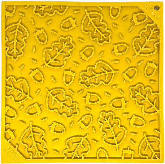 Autumn eMat - Enrichment Lick Mat For Dogs and Cats| Fall Leaves Design | SodaPup - Lick Mats at Purrfect Pet Kingdom